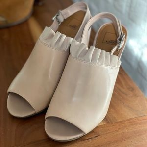 7.5 14th & Union pink leather high heels